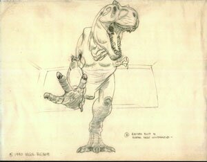 Tyrannosaurus Attacking